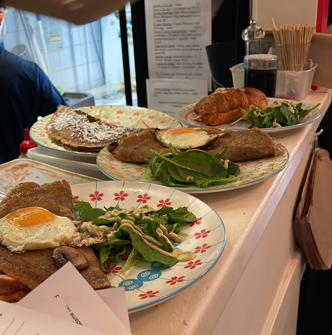 Weekend brunch — crêpes and galettes